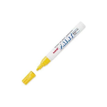 Sanford Sanford  Uni Paint Marker, Oil-Based, Medium, Yellow Ink 63605